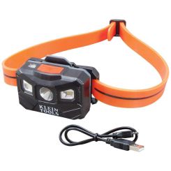 KLN 56064 RECHARGEABLE HEADLAMP AUTO OFF SILCONE STRAP 400 LUMEN