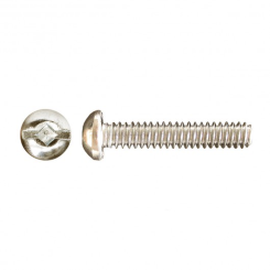 537-503  #6-32 X 1" ROUND SQUARE/SLOT HD MACHINE SCREWS ZINC SOLD/PACK OF 750PCS