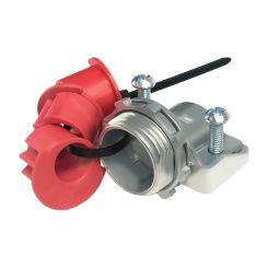 AGN 8414 1-1/2" 4SCR ST/ALM CABLE CONN