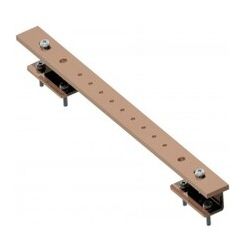 CDE BB-GRND-C-12 GROUND BAR 12" 1/4X2 C/W INSUL