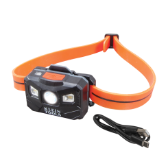 KLN 56064 RECHARGEABLE HEADLAMP AUTO OFF SILCONE STRAP 400 LUMEN