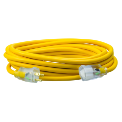 CLC 1687SW0002 12/3SJEOOW POLAR/SOLAR YL 25FT EXTENSION CORD 25FT 12/3 YEL