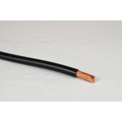 T90 1/0CU STR BLK-BULK 600V 90DEG NYLON COVER WIRE