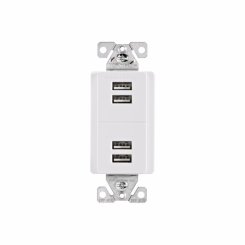 EAG 7750W-BOX USB 4 PORT CHARGING STATION 5VDC 5.0A WHT TYPE A