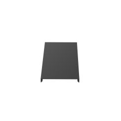 PAN C3BL6 BLACK CHNL COV 1-1/2" /FT